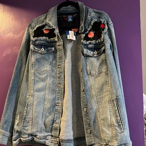 distress jean jacket